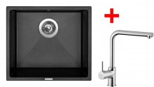 Sinks FRAME 457 Metalblack+ELKA  